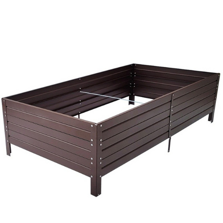 Warzywniak - podwyższona grządka - brąz - Vegano - 150 x 75 x 30 cm