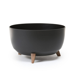 Osłonka doniczka misa Ø400 mm Roma – czarna – Lamela