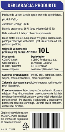 Bio Aqua Depot Ziemia uniwersalna 10 l Compo