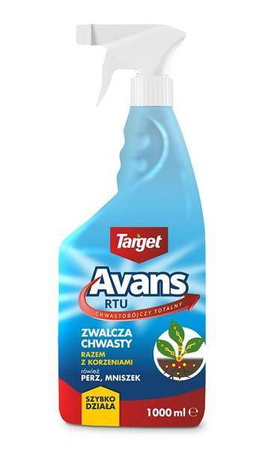 Avans RTU 1000ml zwalcza mniszka, perz i inne chwasty