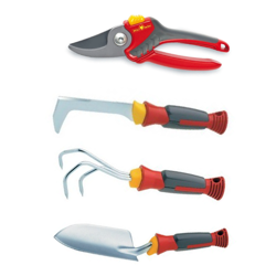 Zestaw Sekator + Łopatka + Spulchniacz + Skrobak