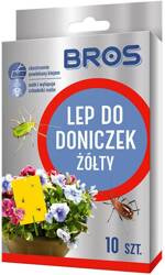 Preparat na ziemiórki Bros, żółty lep do doniczek, 10 szt