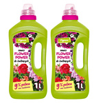 Flower Power płynny nawóz do roślin kwitnących z dużą zawartością potasu Vegano 2 x 1000 ml