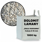 Dolomit łamany ''Biała Marianna'' 8-16 mm – big bag – 1 tona