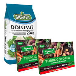 Turkuć Stoper – Na Turkucia I Inne Szkodniki – 50 mln Nicieni Vegano + Dolomit 20 kg