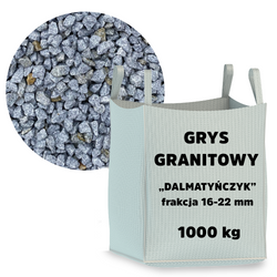 Grys granitowy ''Dalmatyńczyk'' 16-22 mm – big bag – 1 tona