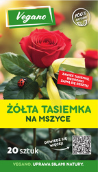 Żółte tasiemki na mszyce Vegano 20 szt