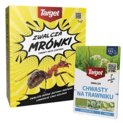 Ants Control – Granulat Na Mrówki – 1 kg Target + Dicotex 202 SL - Na Chwasty Na Trawniku – 100 ml Target (ZESTAW)