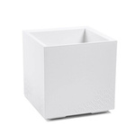 Kwietnik Karo Eco Recycled Beton 400x400 Biały