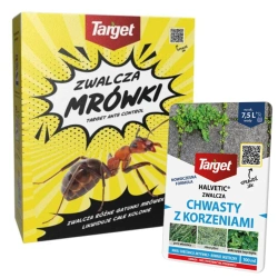 Ants Control – Granulat Na Mrówki – 1 kg Target + Halvetic – zwalcza chwasty z korzeniami – 100 ml Target (ZESTAW)