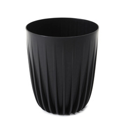 Doniczka Ø250 mm Mira Eco Recycled – Czarna – Lamela