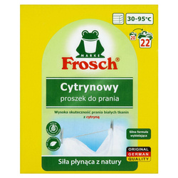 Proszek do prania tkanin białych – cytrynowy – 1,45 kg Frosch