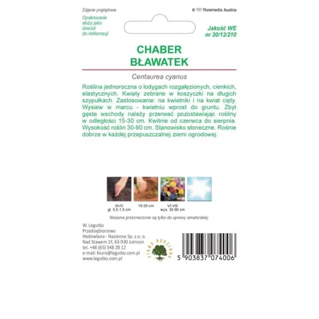 Chaber Bławatek Mieszanka 1 g - Legutko 