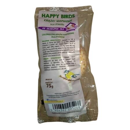 Pokarm dla ptaków – krążek wapniowy ze skorupek  jaj – 1 szt. 75 g