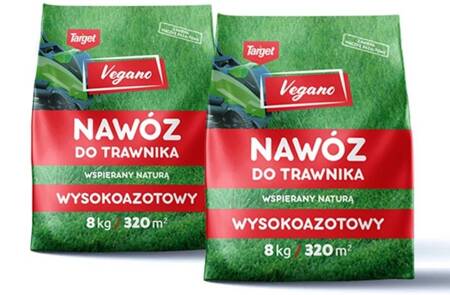 Wysokoazotowy nawóz do trawnika Vegano – wspierany naturą 2x8 kg